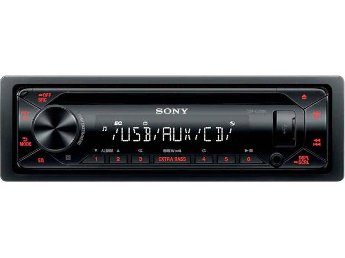 Autorrádio SONY CDXG1301U em Preto