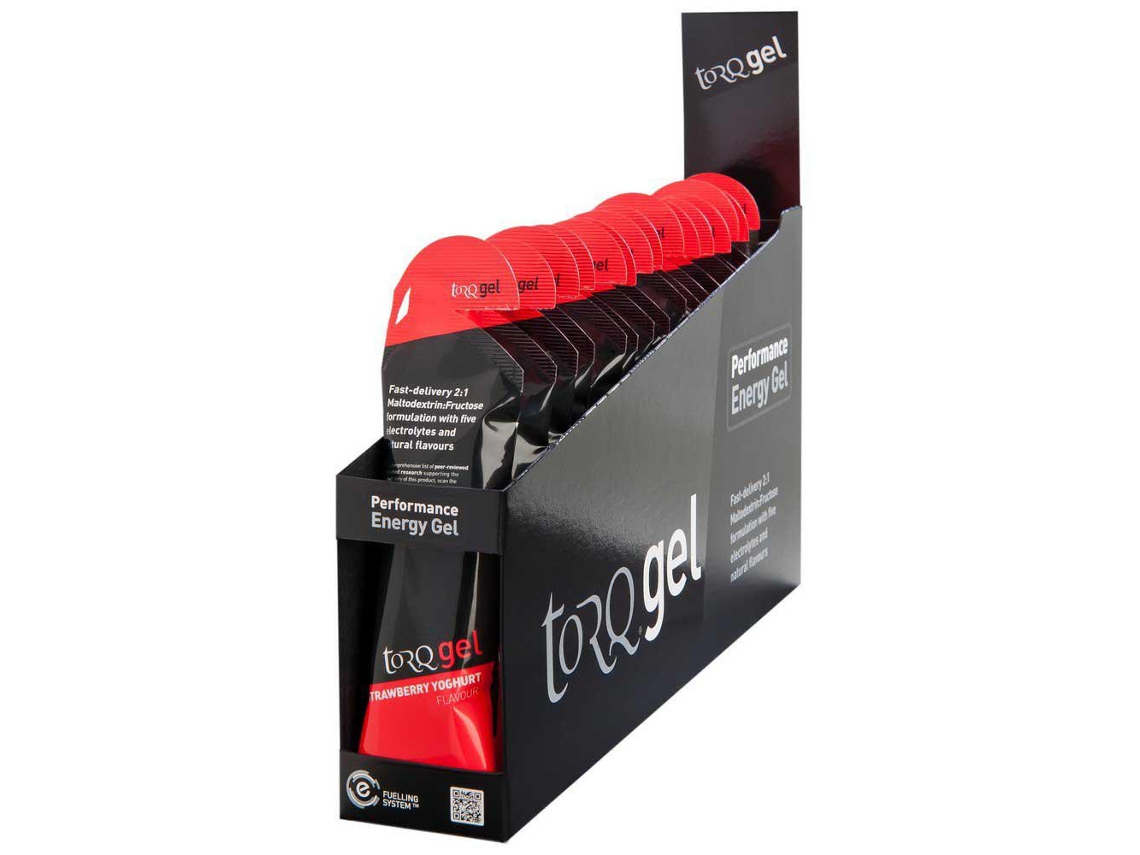 Suplemento Alimentar TORQ Torq Caixa Géis Energia 45G 15 Unidades Iogurte de Morango