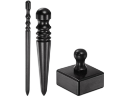 Ferram. de Polimento para Processamento de Couro, Madeira e Couro com Borda Polida, Alta Densidade, Preta AQUAFORGE