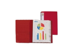 Capa Catálogo Liderpapel A4 Com 40 Bolsas, Vermelha