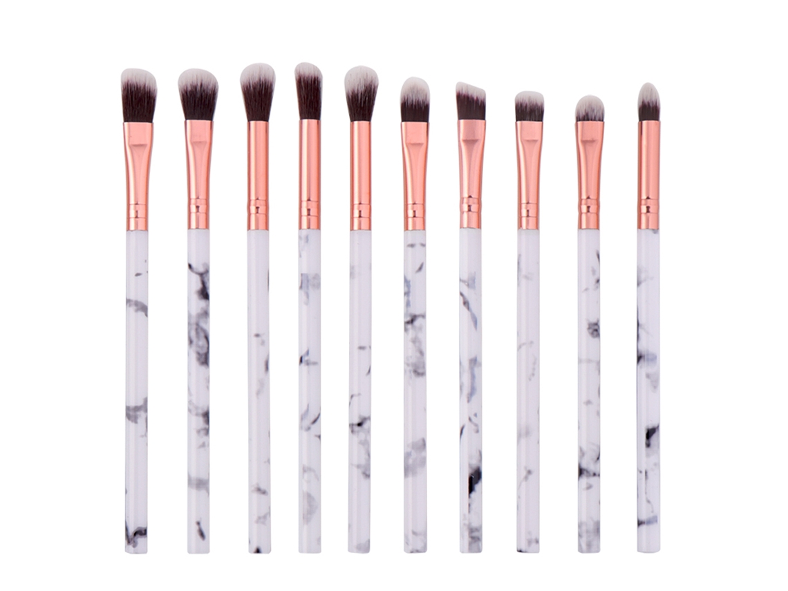 Conjunto De Pincéis Para Maquiagem Aplicar Base E Sombra De Olhos
