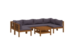 Garden Lounge Set, Garden Lounge Sets Vidaxl Cinzeto Madeira De Acácia (n/a)