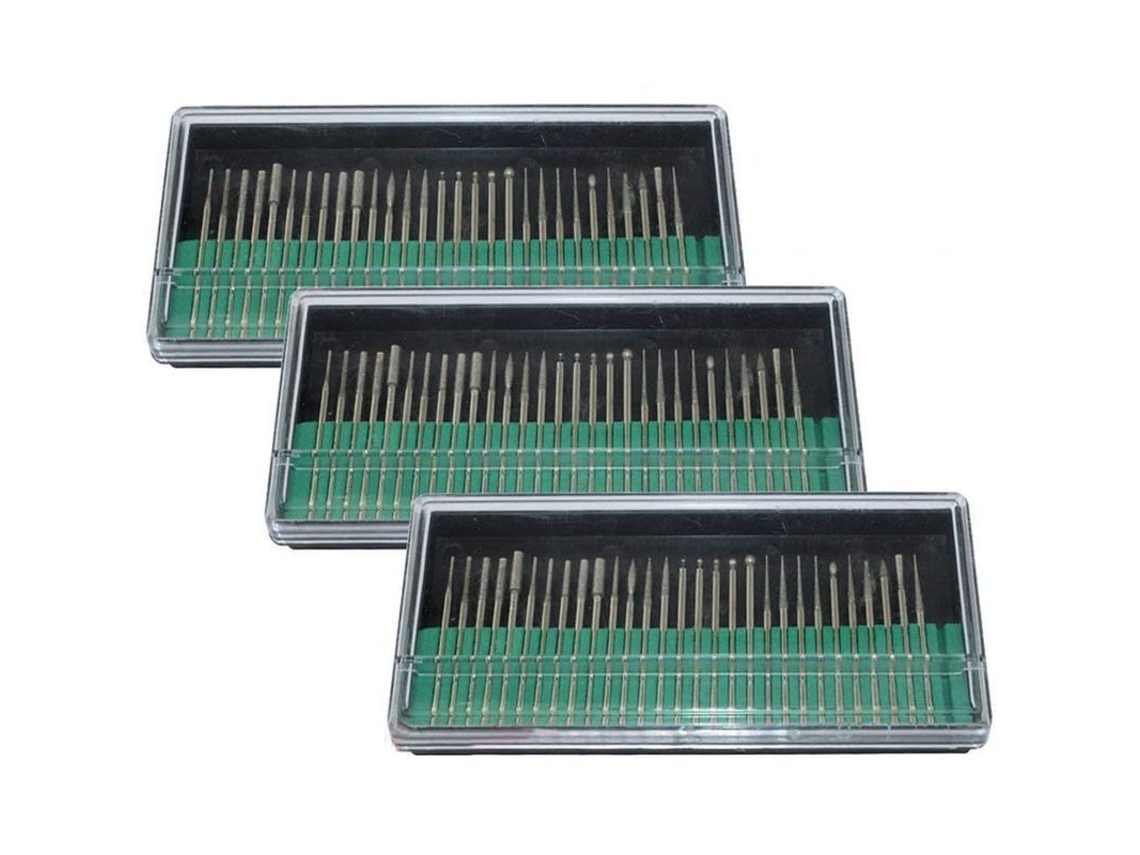 Brocas De Diamante Para Ferramentas Rotativas, 30 Peças, Cabo De 2.35mm, Polimento E Desbaste De Vidro E Metal