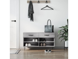 Vidaxl Banco Sapateira 102x35x55 Cm Derivados Madeira Cinzento Sonoma