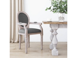 Vidaxl Cadeira De Jantar 54x56x96,5 Cm Tecido Cinzento-escuro