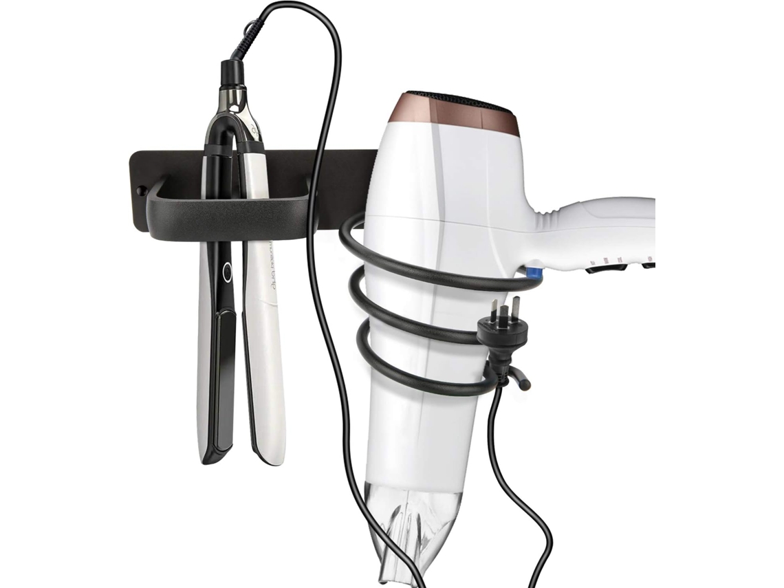 KOFIHETY Suporte Para Secador De Cabelo, Suporte De Parede Para Secador, Economiza Espaço E Fácil De Instalar, Organizador Para Secador, Prancha, Babyliss E Ch