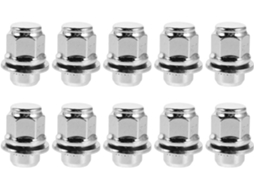 Conjunto de 10 calços metálicos para rodas, para substituição de acessórios automotivos.