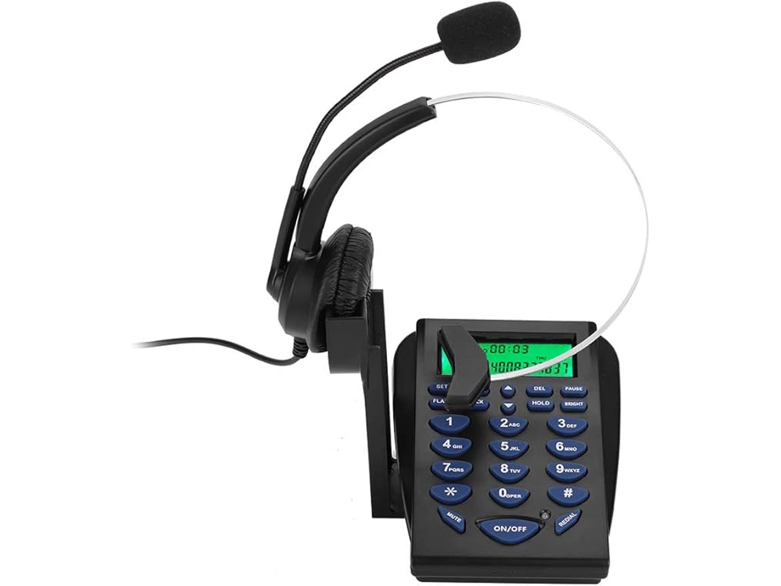 Teclado Com Fio Para Call Center Multifuncional Com Mudo E Surround Telefone Com Fio Para Call Center E Fone De Ouvido Para Empresas Slowmoose
