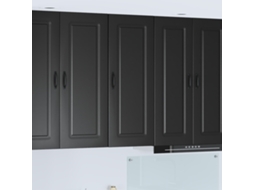 Vidaxl Painel De Lava-louça Kalmar Preto 40 X 31 X 100 Cm