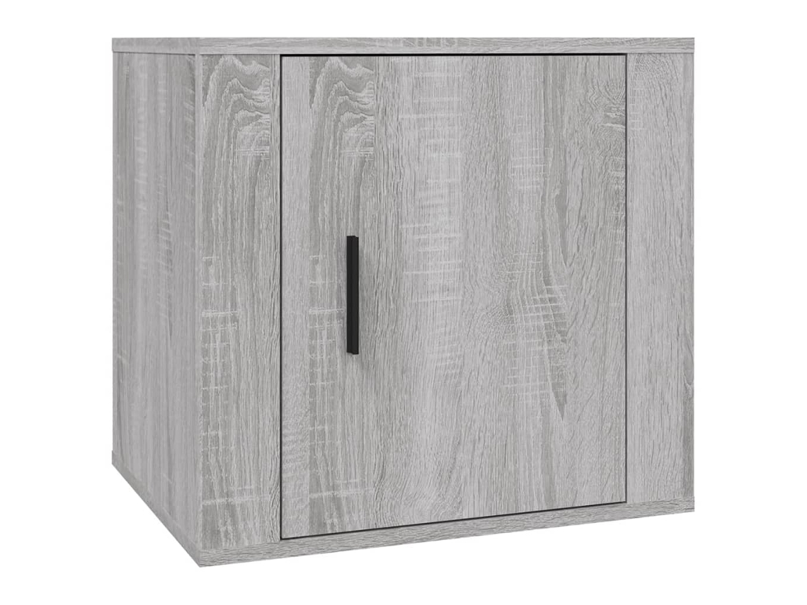 Bedside Cabinet, Bedside Cabinets Vidaxl Cinzeto Madeira Processada (n/a)