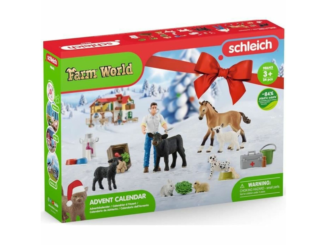 Figura de Brincar SCHLEICH Conjunto Animais de Quinta 98643 Veterinário + 3 Anos (Idade Mínima Recomendada: 3 anos)