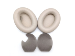 Dois Fones De Ouvido Em Couro Proteico Dourado Para Sony Wh 2000xm4 Yunzii (com Almofadas De Algodão)