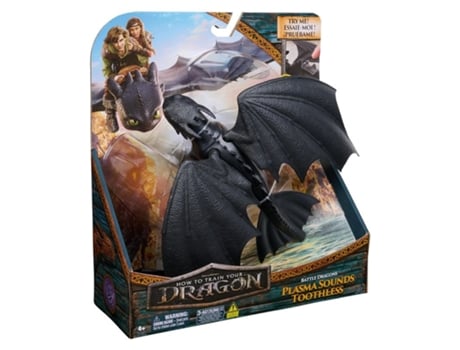 Como Treinar o Seu Dragão Figura de Batalha Banguela 33cm Spin Master 6074241 P25spin Master