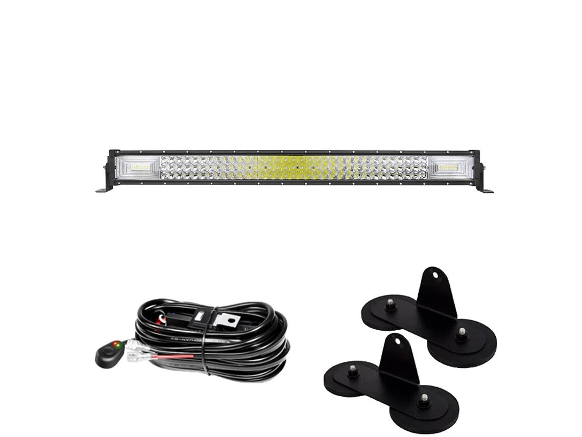Barra De Luz Led, Tecnologia 7d, Suporte Magnético,fio De 32 Polegadas 405w Oem