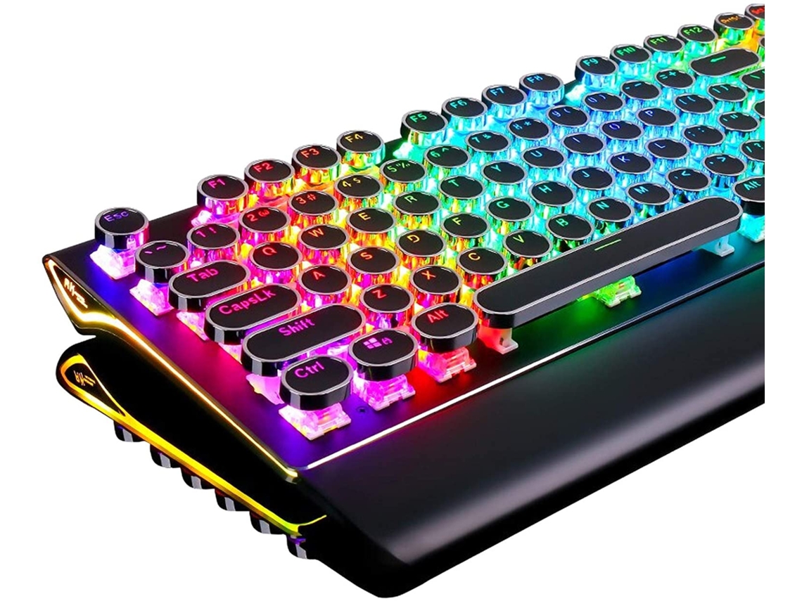 Mekanik Oyun Klavyesi Makine Yazısı Stili Rgb Aydınlatmalı Klavye UISAVE