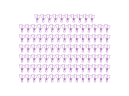100 Clips Metálicos Pequenos Em Forma De Urso, Resistentes E Ocos, Para Documentos De Escritório, Cor Roxa.
