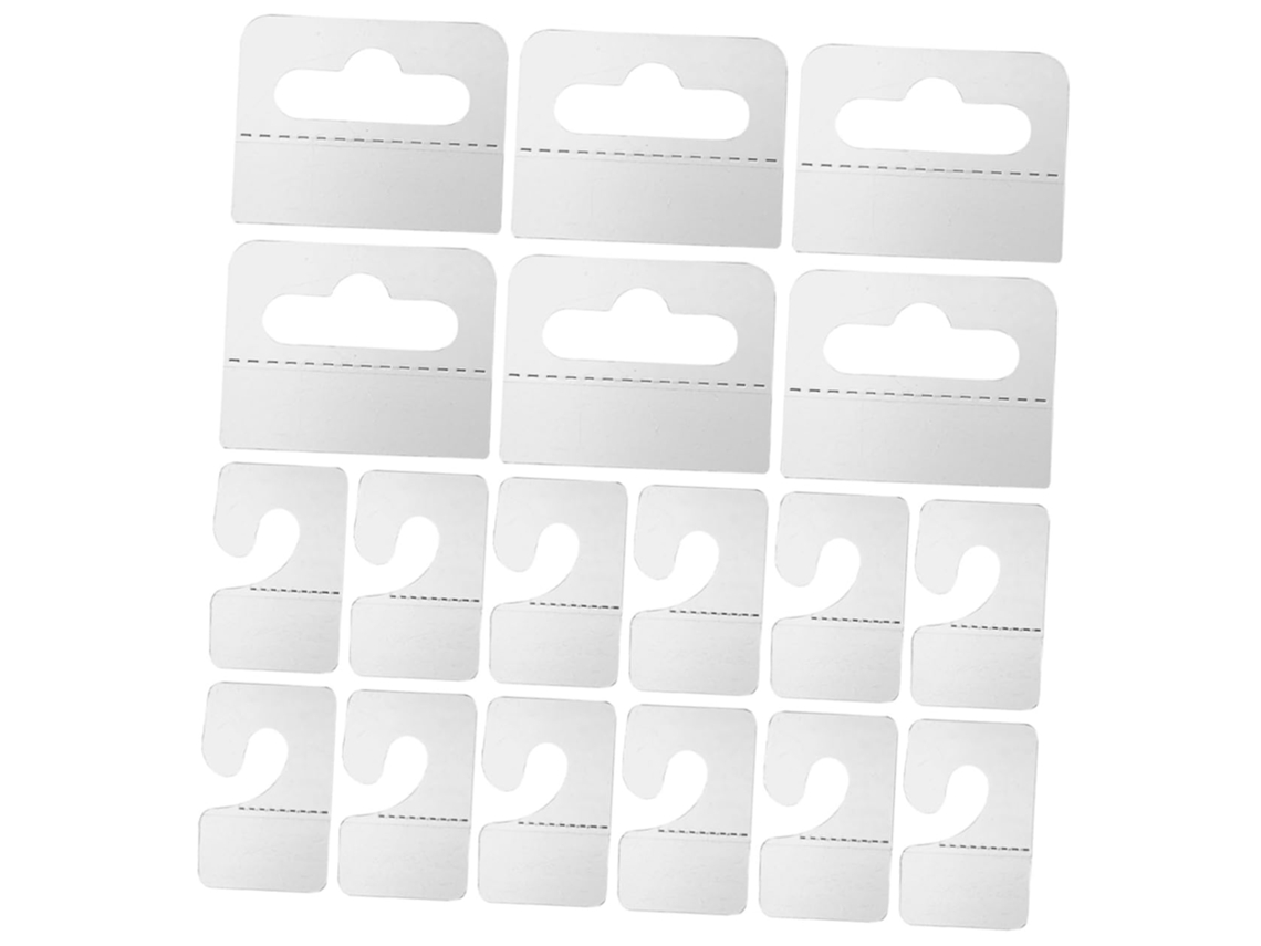 200 Ganchos Adesivos Transparentes Em Pvc Para Pendurar Etiquetas, Uni