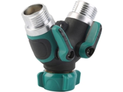 Conector Divisor Em Y Para Mangueira De Jardim, Abs, Com Adaptador