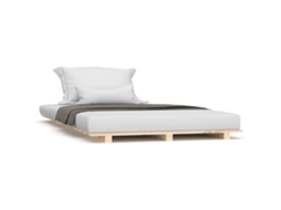 Estrutura de Cama 90x190 Cm Madeira de Pinho Maciça MAISON EXCLUSIVE