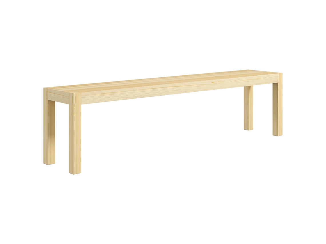 Banco Para 3 Pessoas, Até 330 Kg, Madeira De Pinho, 175x33x45 Cm