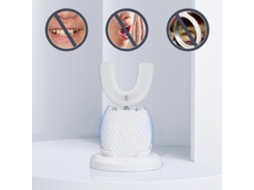 Escova De Dentes Elétrica Ultrassônica Em Formato De U Para Adultos, À Prova D'água Ipx7, 4 Modos, Limpeza Bucal 360°, Temporizador Automático De