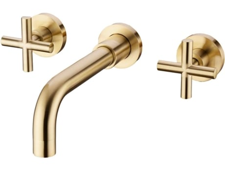 Torneira de Lavatório Dourada, Design Moderno RELAVAEV