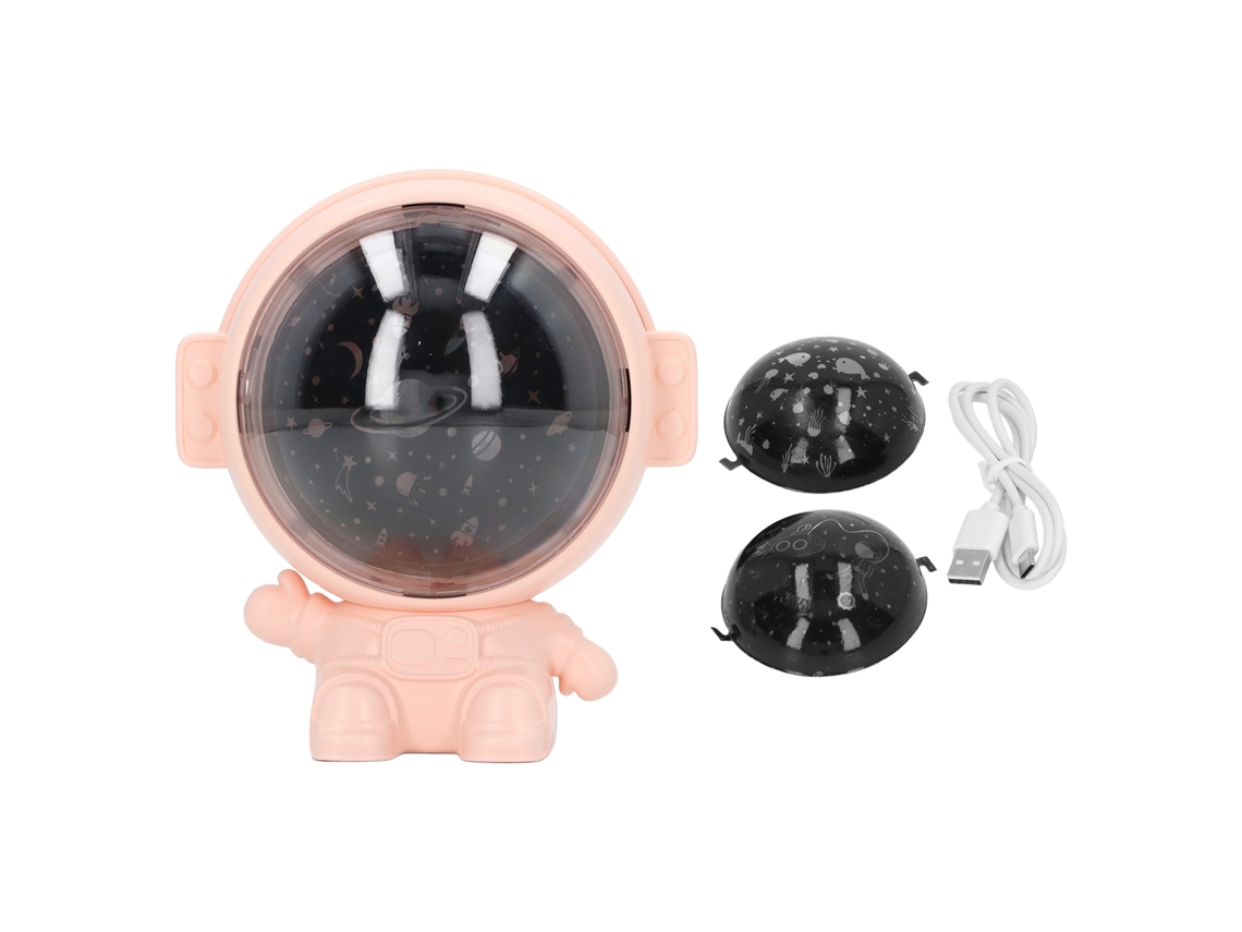 Projetor Astronauta LAXISCREED Luz Estrela Música Rosa