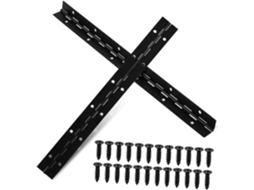 2 De Metal Preto Para Piano, À Corrosão, Portas Armários Longos.