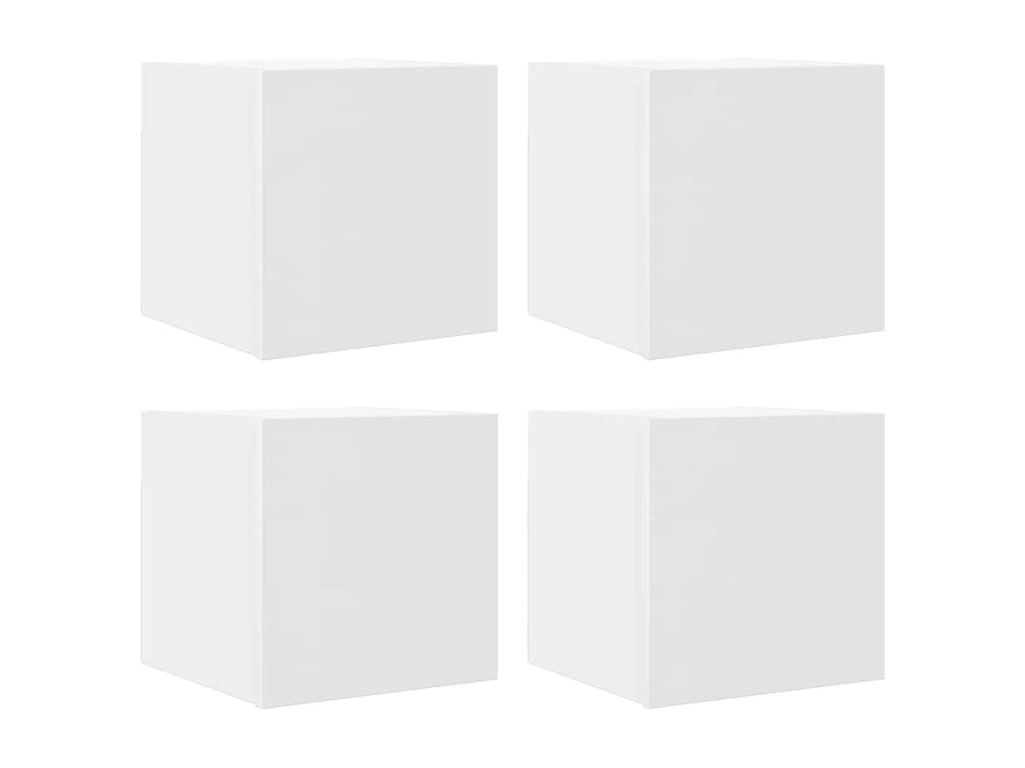 Tv Cabinet Set, Tv Cabinet Sets Vidaxl Branco Madeira Processada (n/a)