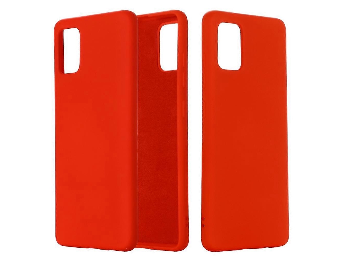 Capa Protetora De Silicone Líquido De Cor Sólida À Prova De Choque Com Cobertura Total Para Samsung Galaxy A51 5g