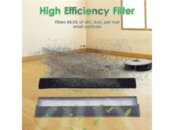 Acessório Aspiradores Compatibilidade Universal Deebot Ozmo 920 950 T8 T9 Yeedi 2 Filtro Híbrido Vac Hepa Lateral