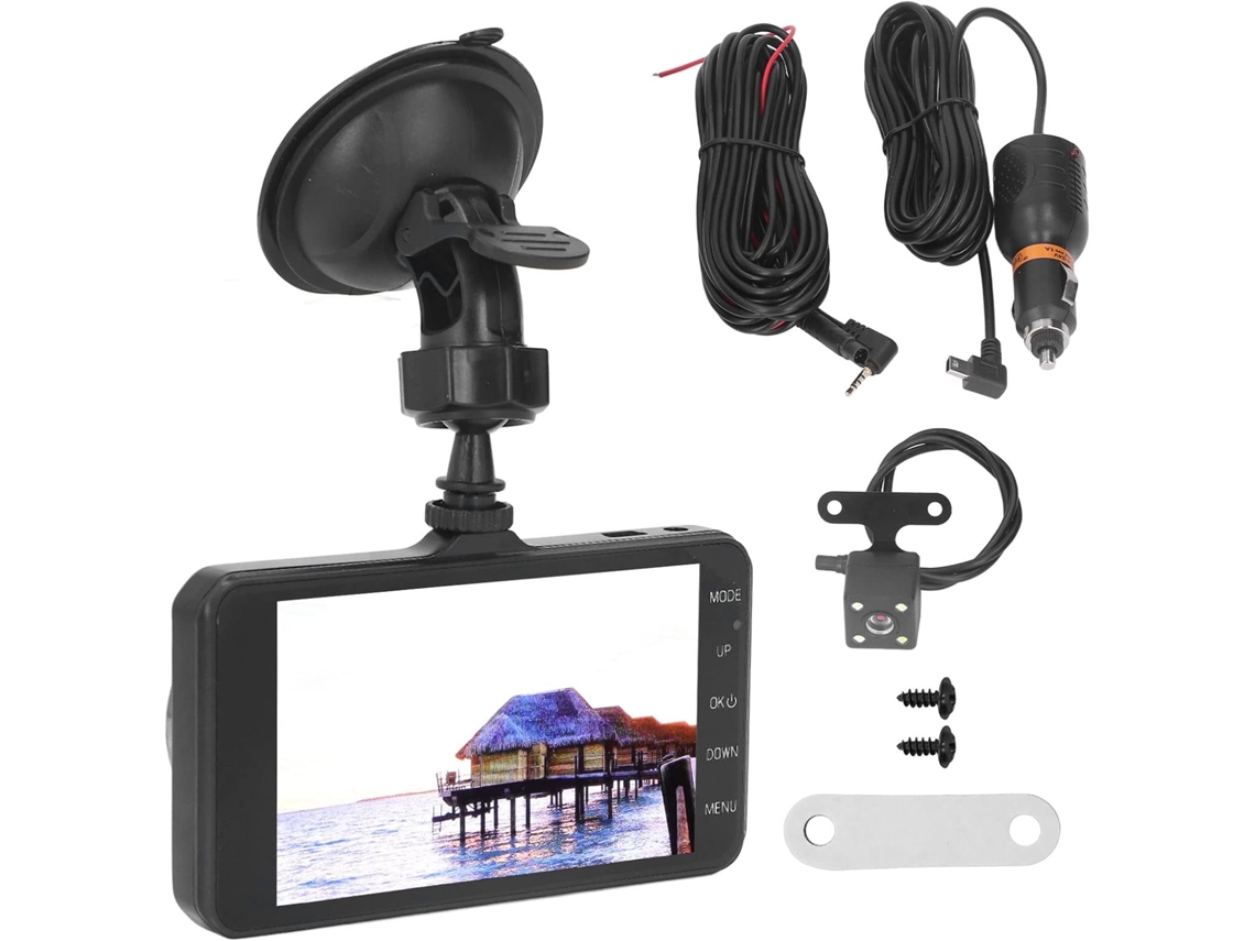 Gravador de Vídeo Veicular com Tela Sensível Ao Toque de 4 Polegadas e Resolução 1080p. SFUSHOS
