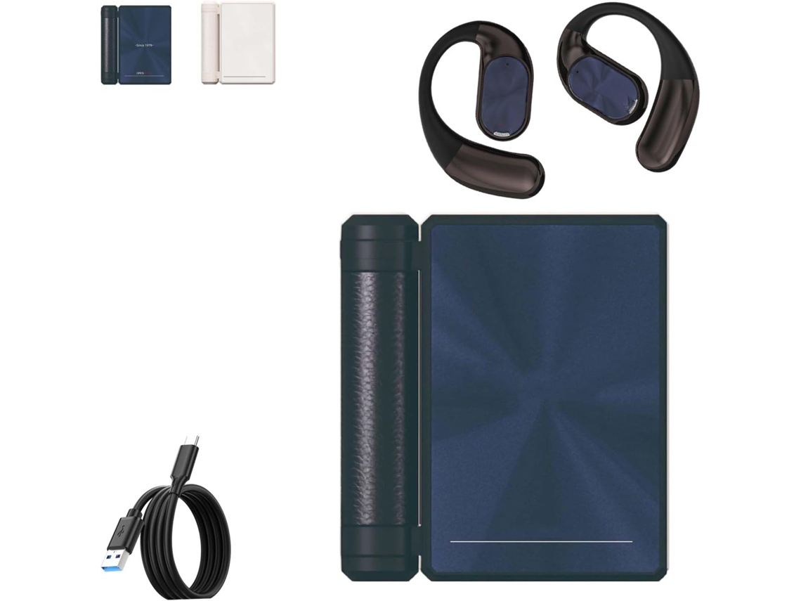 Fones De Ouvido Intra Auriculares Sem Fio Retrowave, Com Cancelamento De Ruído, Bluetooth 6 0, Design Dobrável, Bateria
