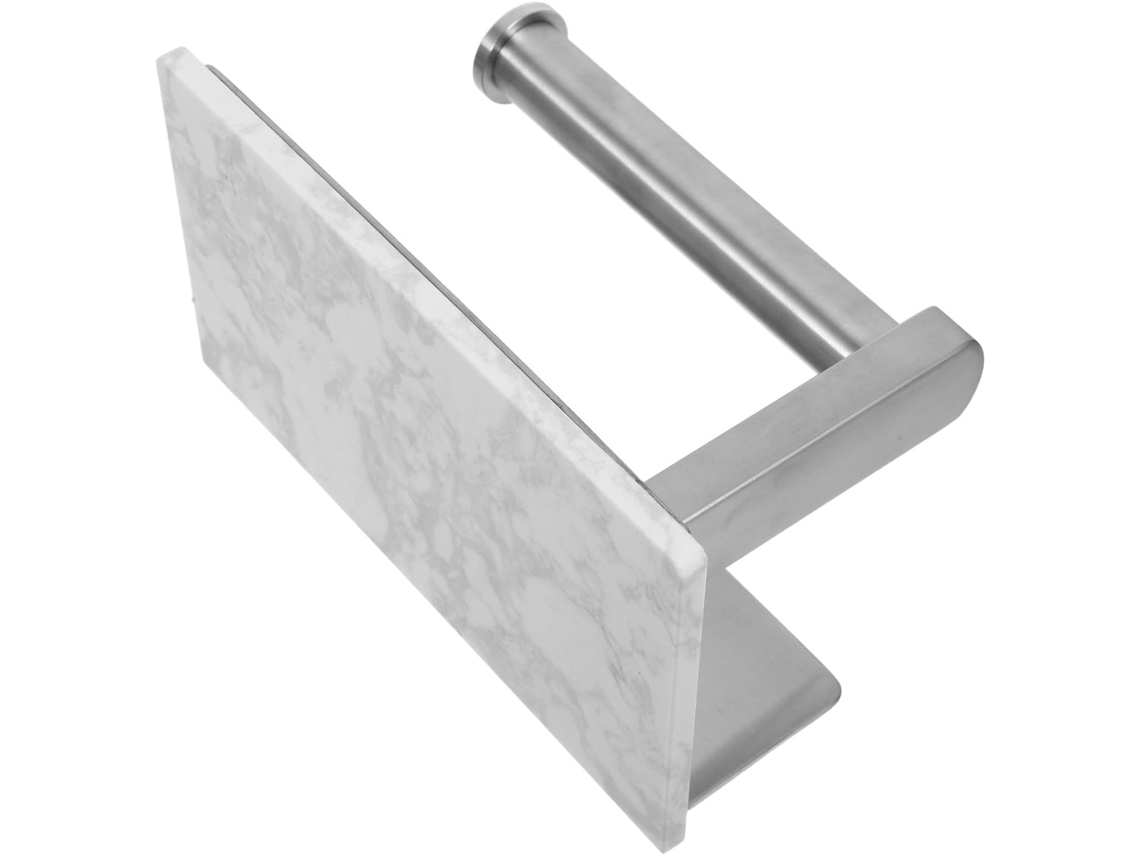Suporte De Papel Higiênico Parede Tofficu Em Aço Inoxidável Com Prateleira Mármore, Design Moderno E Elegante, Otimiza O