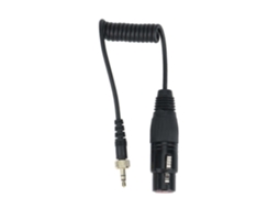 Cabo de saída de microfone fêmea TRS para XLR de 3,5 mm com trava, compatível com receptores sem fio Slowmoose
