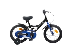 Vidaxl Bicicleta Infantil 14 Polegadas Para 3 A 5 Anos Preto