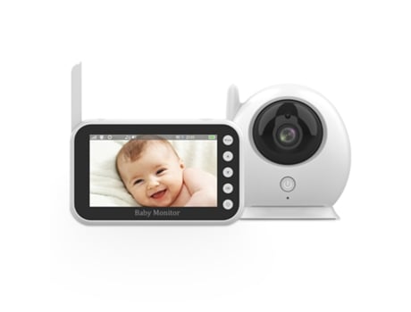 Monitor De Bebé Sem Fios 2.4g De 4,3 Polegadas Com Ecrã Hd 720p E Alerta De Choro Fwinl