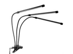 Luz De Cultivo Ajustável Led, Com Temporizador, Preta Aquaforge