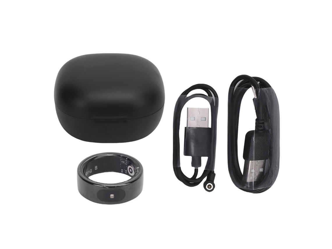 Anel inteligente com controle por toque e lembrete de temperatura EOOCOO