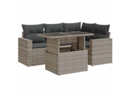 Garden Sofa Set, Garden Sofa Sets Vidaxl Cinzeto Rattan / Vime (n/a)
