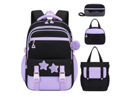 Kit Mochila Infantil Escolar Com Três Acessórios Para Crianças