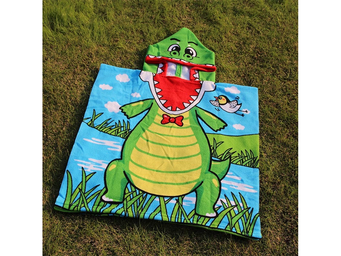 Poncho de Toalha Infantil EOOCOO, com capuz, absorvente para banho e natação