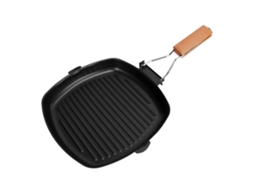 Panela Antiaderente Plegable Con Mango de Madera 24cm