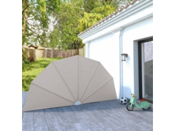 Vidaxl Toldo Lateral Dobrável Para Terraço 200 Cm Creme