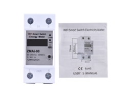 2026 Store medidor Inteligente de Energia Wifi com App Ty Control de Corrente Monofásico Din Rail Lcd Medidor de Consumo Elétrico