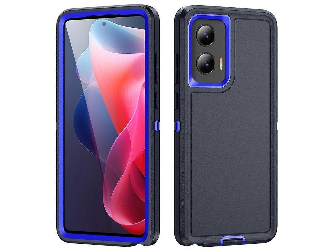 Capa Resistente À Água E Em Policarbonato (pc) + Silicone Para Motorola Moto G Play 5g 2024