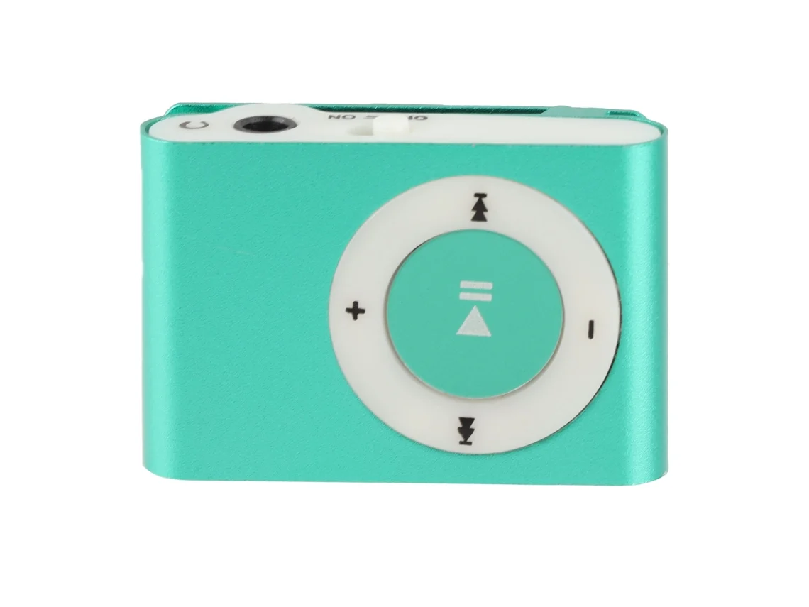 Aetheria reprodutor Mp3 Portátil com Clip, Metal, À Prova D'água, Slot Cartão Tf, Bateria 110mah, 4h de Uso