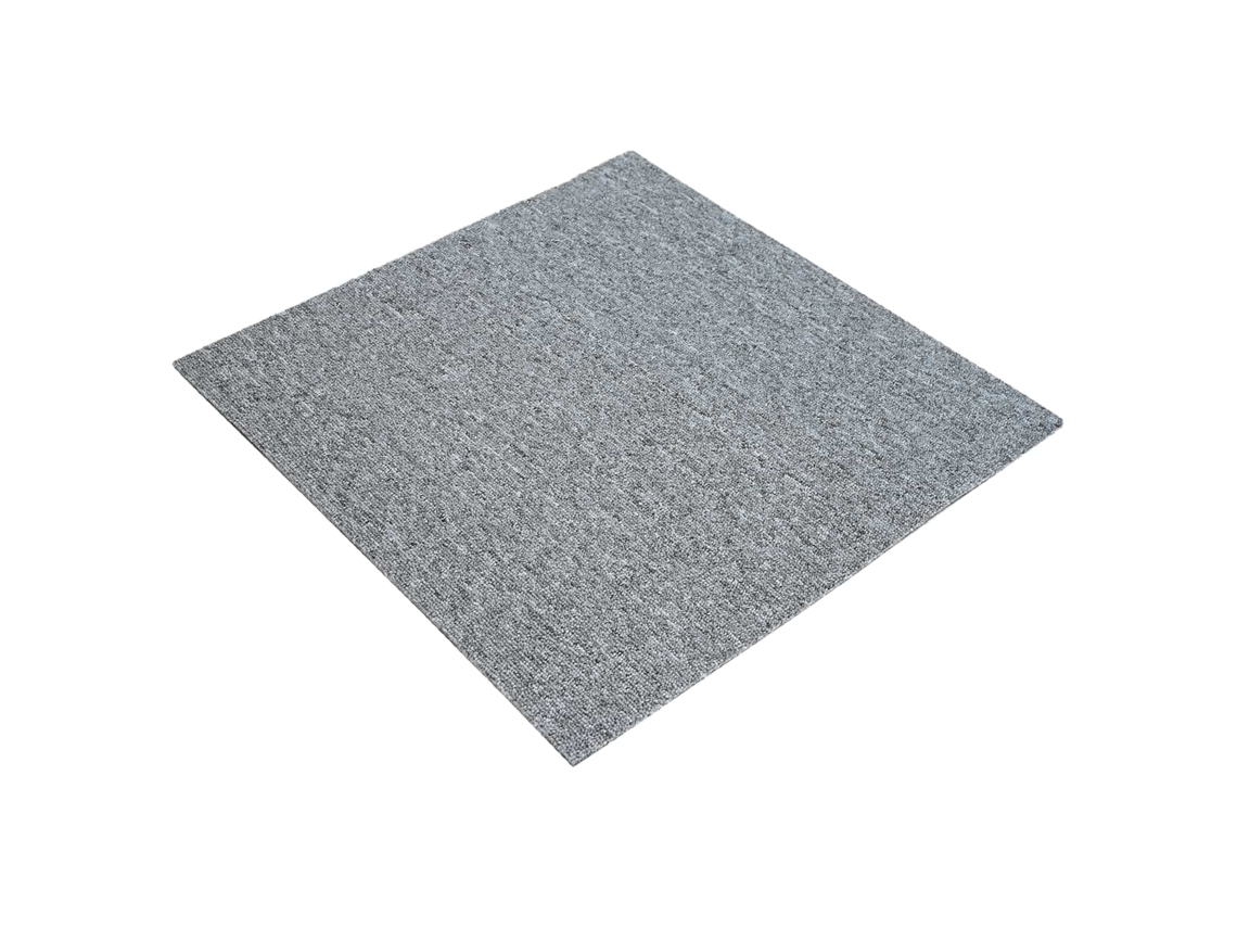 Conjunto 36 Azulejo De Carpete Vidaxl Cinzento-claro Polipropileno (50 X 50 Cm)