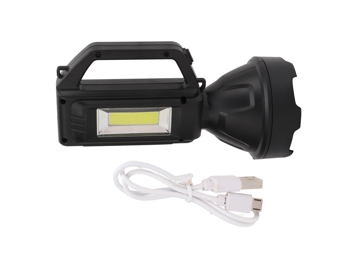 Lanterna Manual Recarregável Usb à Prova D'água S/MARCA
