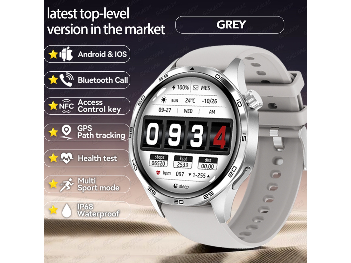 Relógio Inteligente Empresarial Mdug Com Tela Amoled De 1,53 Polegadas, Rastreador Gps Hd 360360